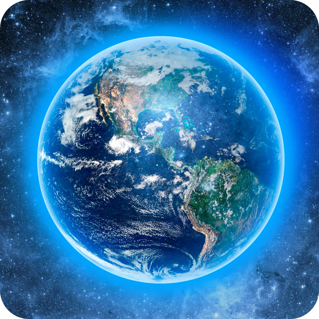 Earth viewed from space